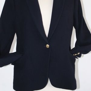GORGEOUS ZARA WOMAN BLAZER NAVY BLUE COLOR SIZE XL